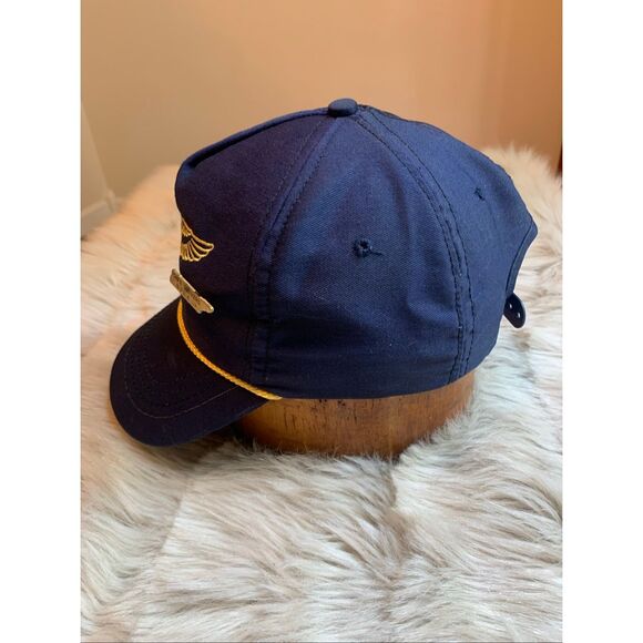 Vintage 1989 Safety Excellence Navy Blue Hat Cap - Picture 4 of 6